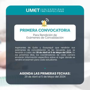 examen convalidacion primera umet 2024