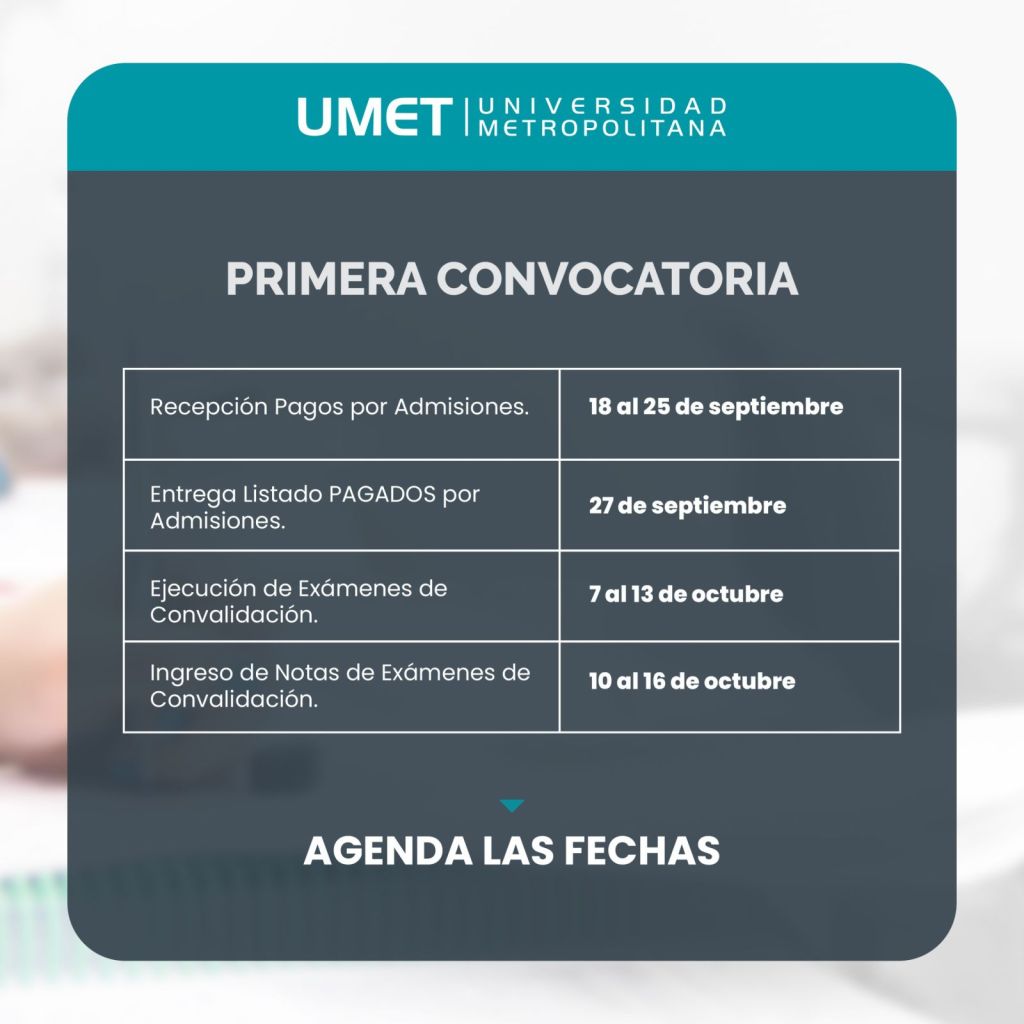 primera convocatoria seg1 umet 2024