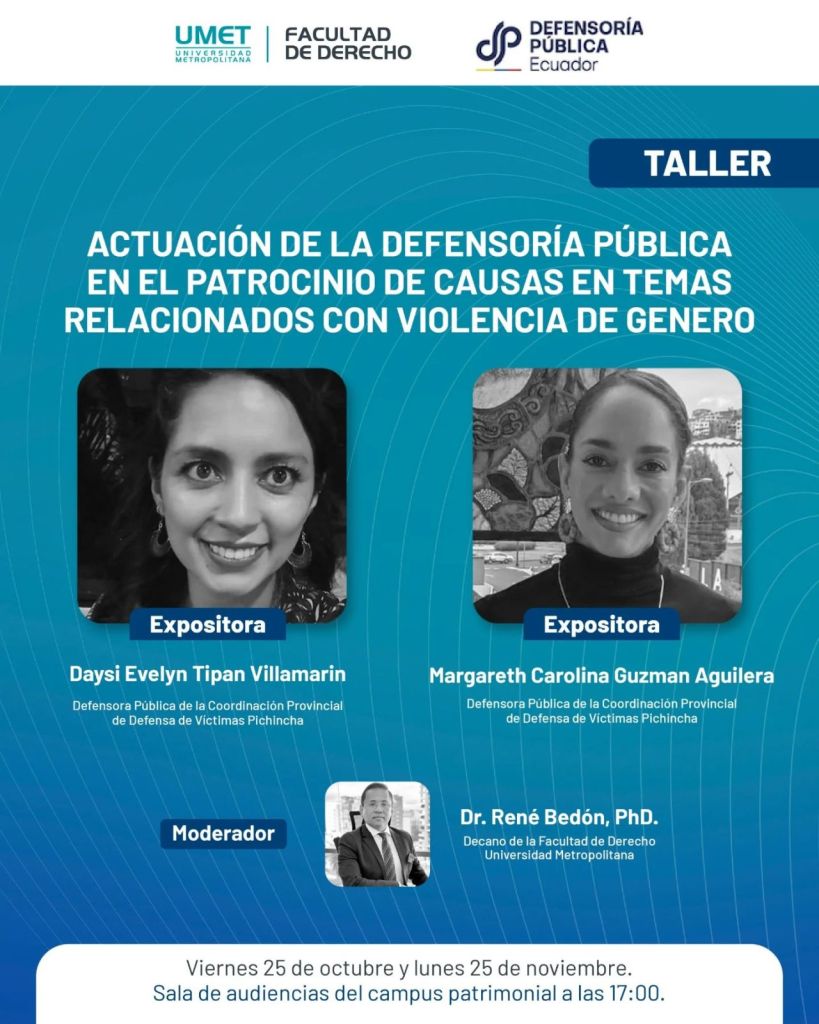 Taller: Actuación de la Defensoría Pública en el patrocinio de causas en temas relacionados con violencia de género