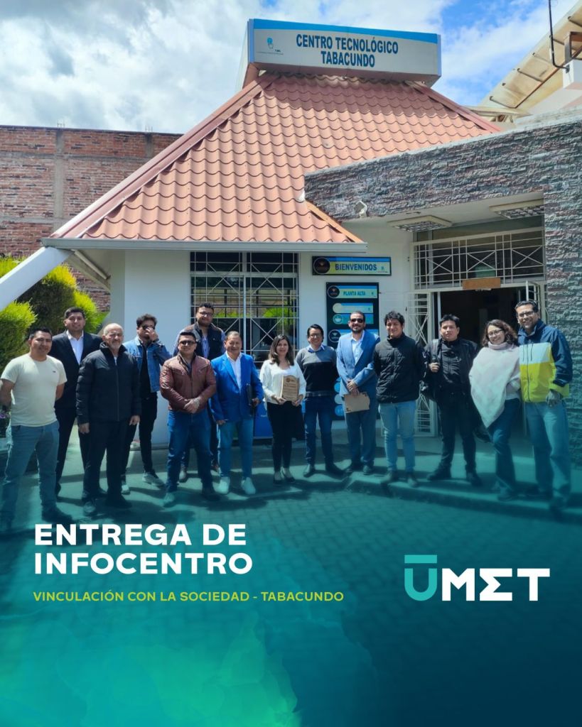 La UMET entrega Infocentro en Tabacundo como parte de su proyecto de vinculación social