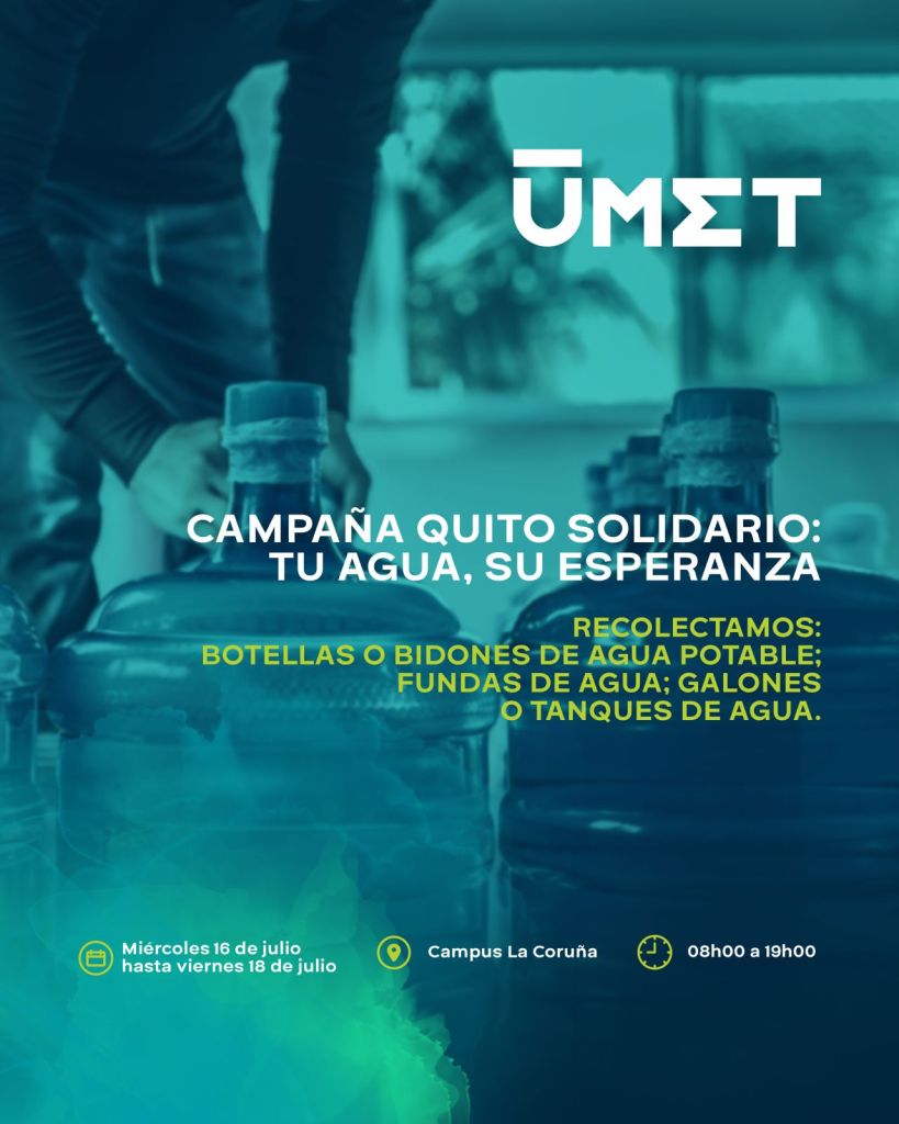 Campaña Quito Solidario, Tu agua, su Esperanza