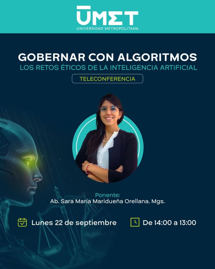 Tema: Gobernar con algoritmos: los retos éticos de la Inteligencia Artificial