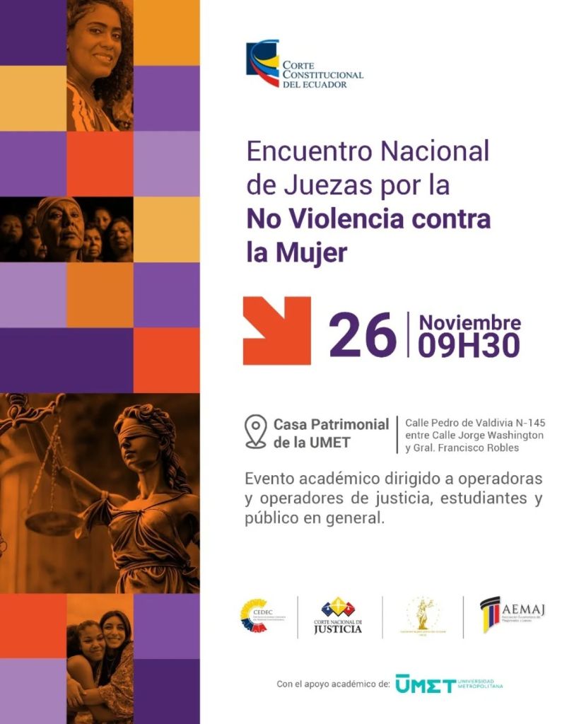 La UMET será sede del Encuentro de Juezas de Altas Cortes